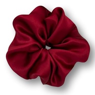 HODVÁBNY HODVÁB NA VLASY SCRUNCHIE 100% MORUŠOVÝ HODVÁB 22 mm ČERVENÁ veľkosť L