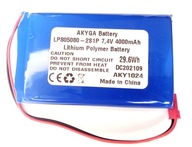 BATÉRIA Li-Poly 4000mAh 7,4V JST-2 18X50X84mm