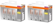 Sada 6x E27 FILAMENT Žiarovka 6,5W 2700K Osram