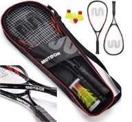 SPEED BADMINTON CROSSMINTON METEOR SET, 2 ALU RAKETY, Okenice, TAŠKA