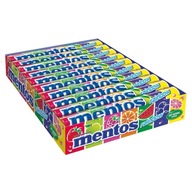 20x 37,5g MENTOS Dúhová guma KARTÓN + oblátky