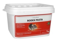 Jed na hlodavce RODEX pasta 1kg pre MYŠI, potkany, bromadiolonové sáčky