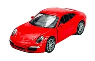 WELLY PORSCHE 911 (991) CARRERA S ČERVENÁ 1:34 KOV NOVÝ MODEL