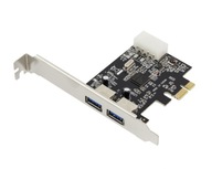 USB3 CONTROLLER 2xUSB 3.0 PCI-e KARTA 640 MB/s