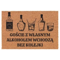 Rohožka ALKOHOL vchod kokos 40x60