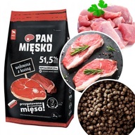 Pan Meat Suché krmivo pre psov 51% HOVÄDZIE MÄSO