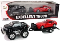 Súprava vozidla Black Monster Truck Biela odťahovka 58 cm