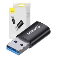 Baseus Ingenuity OTG adaptér USB-A na USB-C (čierny)