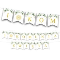 Girlanda Prvé sväté prijímanie banner ľalia