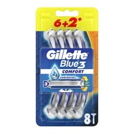 Holiaci strojček Gillette Blue3 Comfort, 8 ks.