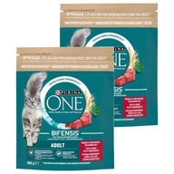 Purina ONE Adult Hovädzie a celozrnné 2x800g