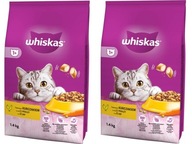 Whiskas Suché krmivo pre mačky s DELICIOUS KURAcími placičkami 2,8 kg