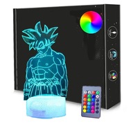 3D LED lampa Son Goku DRAGON BALL + DIAĽKOVÉ