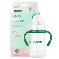 Fľaša na kŕmenie a učenie sa piť 240ml 3-6m NENO