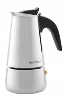 KÁVOVAR LUNGO 4 ŠÁLKY ESPRESSO INOX, INDUKČNÝ