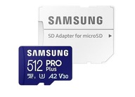 Pamäťová karta MicroSD PRO+ MD-MD512SA/EU + adaptér Samsung