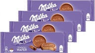 Milka Choco Wafer oblátky s kakaovým krémom 150 g x4