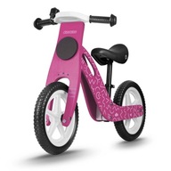 Ružový drevený balančný bicykel Ricokids RC-614