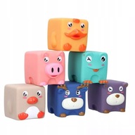 Smily Play SOFT Sensory BLOCKS PET ANIMALS do vaničky