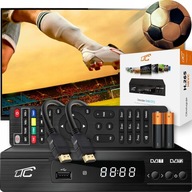 DEKODÉR POZEMNÝ TV TUNER DVB-T2 a DVB-C H.265 HEVC FULL HD USB HDMI REMOTE