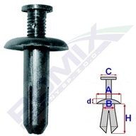 MITSUBISHI rozperná zátka do nárazníka 8mm x 10ks