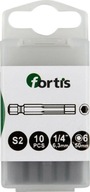 Bit 1/4" DIN3126 E6.3 Hex 6x50mm 10ks. FORTIS