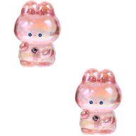 Cartoon Rabbit Ornament Miniature Girl 2 ks