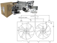 VENTILÁTOR RADIÁTORA (S POUZDROM) MAZDA 6 1,8/2,0 0