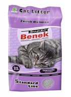 SUPER BENEK Standard Line Lavender bentonitové stelivo pre mačky 25l, voňavé