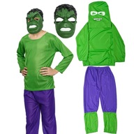 HULK OUTFIT AVENGERS ŠATY + MASKA 3v1 BLÁZKA NOHAVICE S 98-110