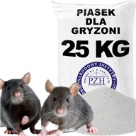 Piesok, kremenný prach, substrát pre hlodavce, potkany, myši, opláchnutý do sucha, 25 KG