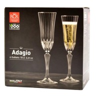 Poháre na šampanské 180ml 6ks Adagio RCR