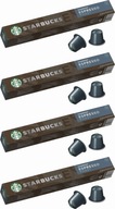 Starbucks Nespresso Espresso Pražená káva 10 ks x4