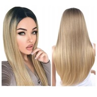 Parochňa dlhé rovné vlasy BLONDE ombre + ZDARMA