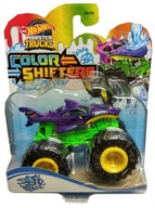 Hot Wheels Monster Truck COLOR auto zmení farbu pomocou Color Shifters SHARK WREAK