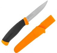 MORA MORAKNIV SPOLOČENSKÝ Nôž NEREZOVÝ LOVECKÝ ORANŽOVÝ 104mm + Púzdro