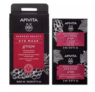 Apivita Express Beauty, hroznová vyhladzujúca maska ​​na oči, 2 x 2 ml