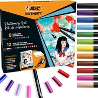 MANGA BIC Intensity umelecká sada, zápisník, jemné linky, fixky, 23 ks