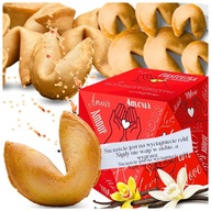 Fortune cookies pre zamilovaných (červené) 40 ks DARČEK vďaka