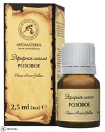 Ružový olej, 100% prírodný, aróma, 2,5 ml