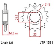 JT predné ozubené koleso 2083 15 KAWASAKI ZR 750 '95-99