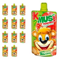 Kubuś MUS 100% Strawberry Apple Ban marec 12 x 100g