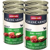 Animonda GranCarno Adult 6x400g - Jeleň + Jablko