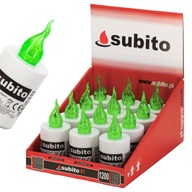 SUBITO S1 Elektrické LED vložky Zelená 12 ks