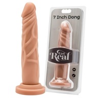 Realistické šnúrkové dildo s prísavkou 18 cm