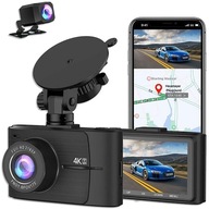 Videorekordér autokamerový rekordér 4k UHD GPS WiFi predný a zadný