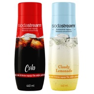 SODASTREAM Koncentrát, sada príchutí COLA + LIMONÁDA.