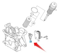 MERCEDES M646 TESNENIE OLEJOVÉHO CHLADIČA