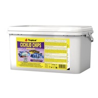 Tropical Cichlid Chips Krmivo pre ryby s vysokým obsahom bielkovín vo forme lupienkov 5L