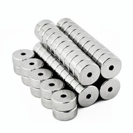 NEODYMOVÝ PRSTEŇOVÝ MAGNET 7x1,5x3 - 50 KS